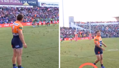 Newcastle Knights star Sandon Smith suffers ‘never before seen’ moment during NRL clash with Canberra Raiders
