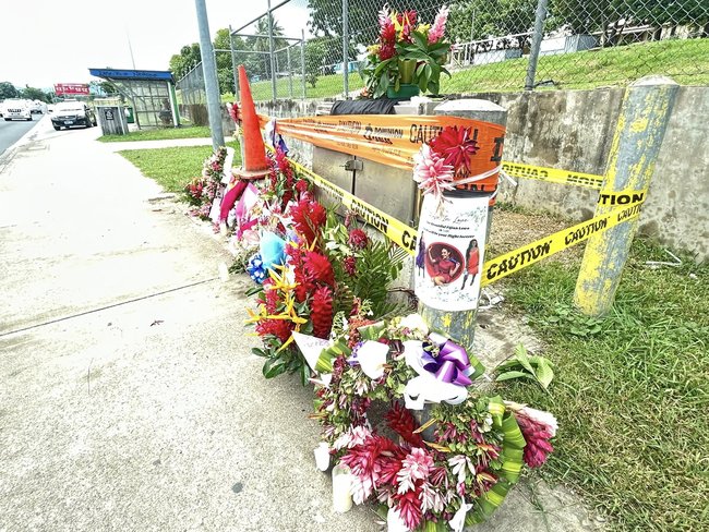 Lissy Hyde visited the site of the crash to lay floral tributes.