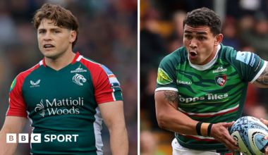 A split pic showing James O'Connor on the left and Izaia Perese, carrying a rugby ball, on the right.
