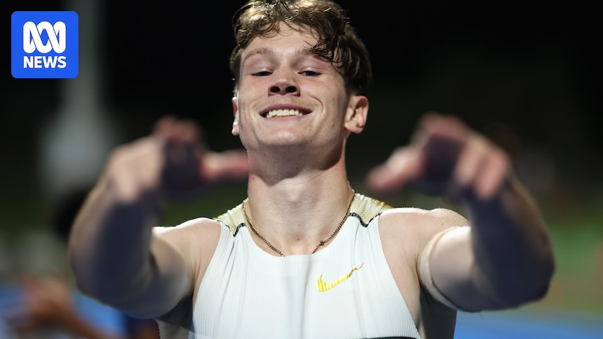 Lachlan Kennedy breaks 10-second barrier in 100m, with national record in his sights
