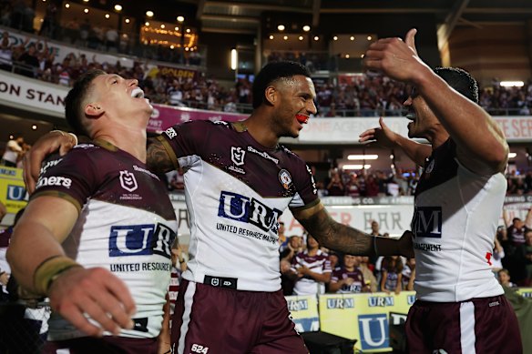 Jason Saab scored a try on Sunday, but it wasn’t the moment the fans will remember.