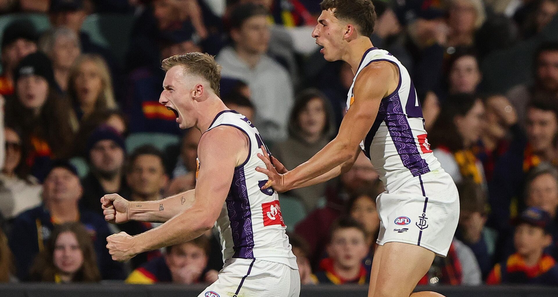 Skipper saves the day for Dockers as Crows' furious surge falls short