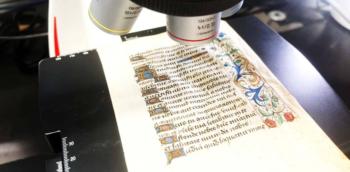 As a ‘book scientist’ I work with microscopes, imaging technologies and AI to preserve ancient texts