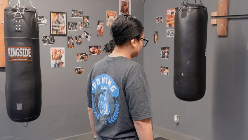Gabriela, a student at ATLAS High School, has shown exceptional boxing talent, coach Mike Figueroa said.