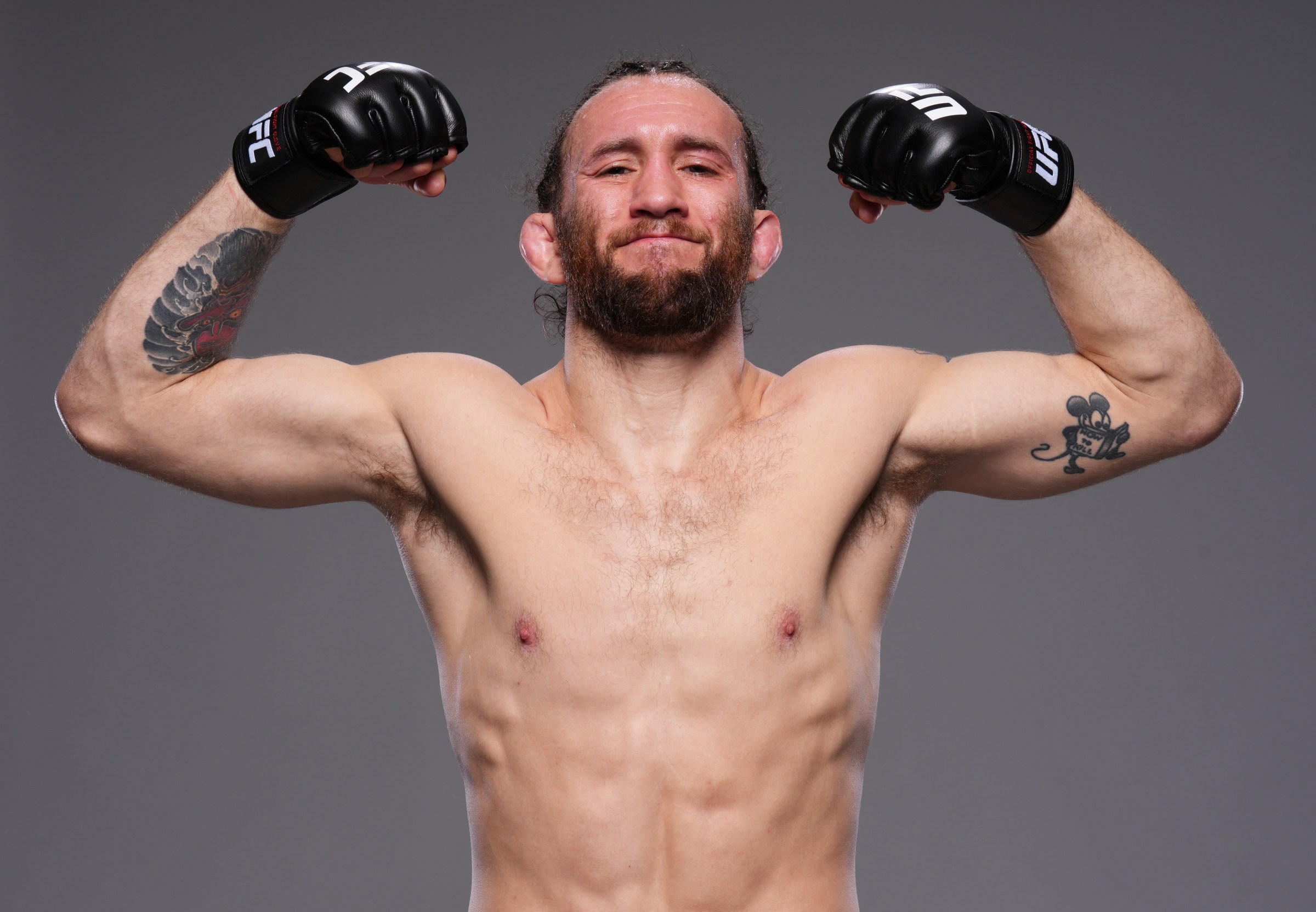 LAS VEGAS, NEVADA - APRIL 27: Victor Henry poses for a portrait after his victory during the UFC Fight Night event at UFC APEX on April 27, 2024 in Las Vegas, Nevada. (Photo by Mike Roach/Zuffa LLC via Getty Images)