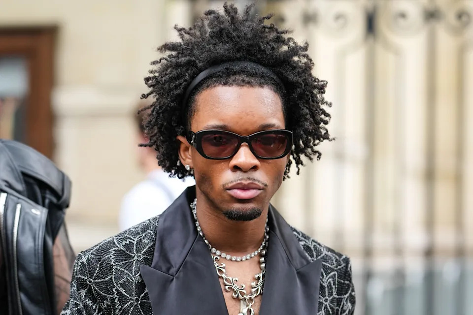 D4vd is seen during Paris Fashion Week, June 26, 2025.