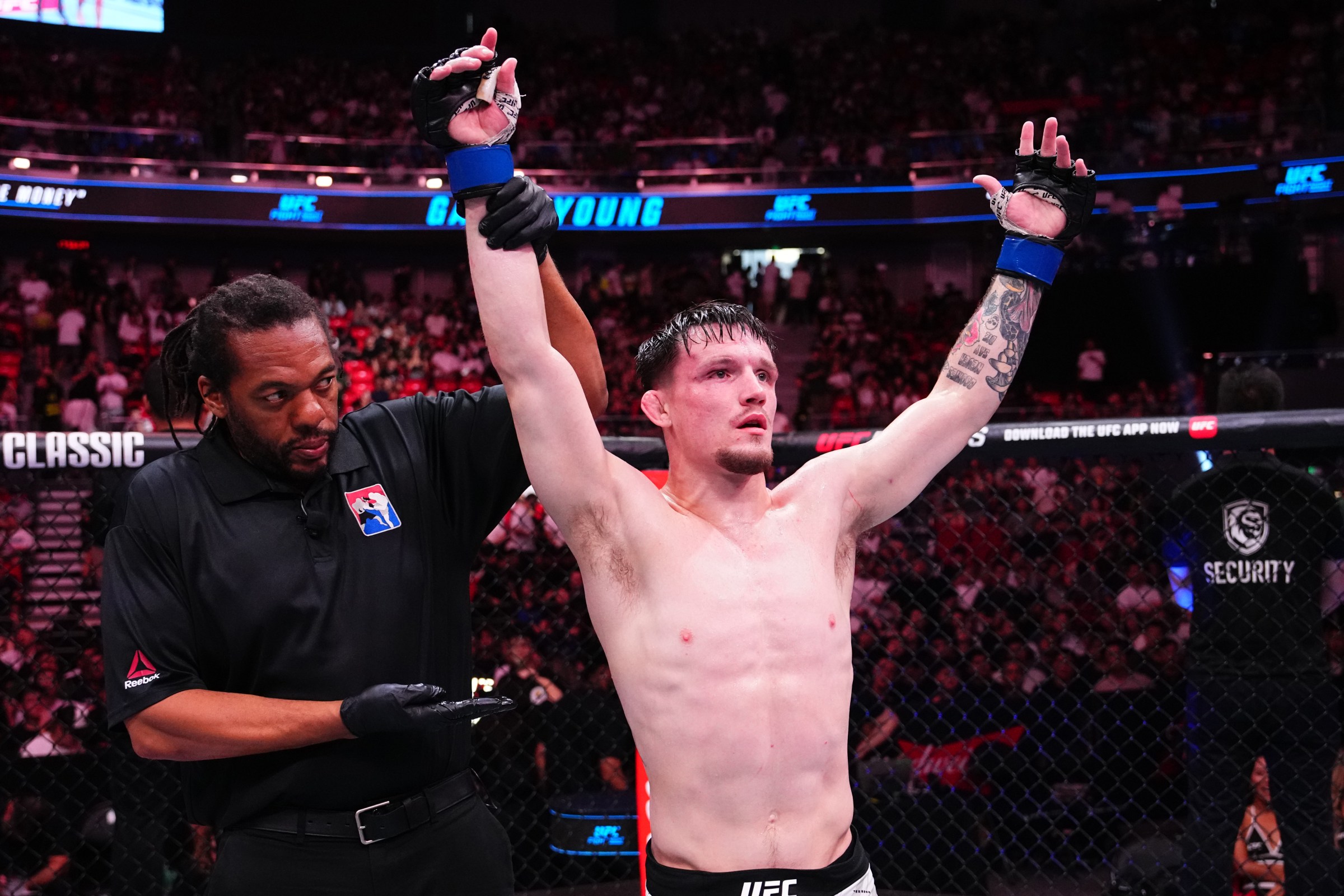 Gauge Young has another away game at UFC Winnipeg.