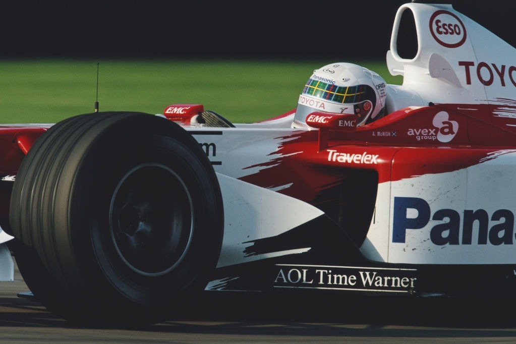McNish was a test driver for McLaren in F1 and raced for Toyota in 2003