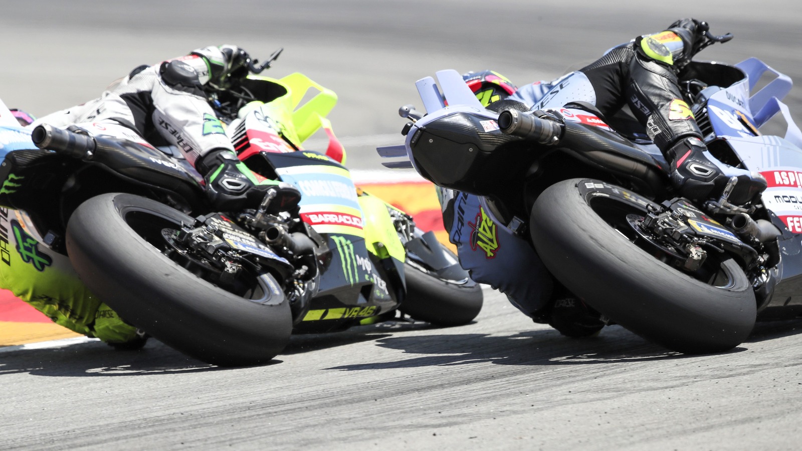 Franco Morbidelli, Fermin Aldeguer, 2025 Aragon MotoGP.