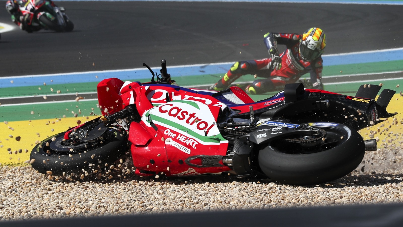 Joan Mir crash, 2026 Brazilian MotoGP.