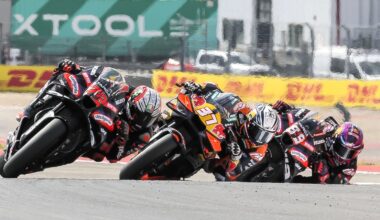 Bezzecchi, Acosta, Martin, 2026 US MotoGP.