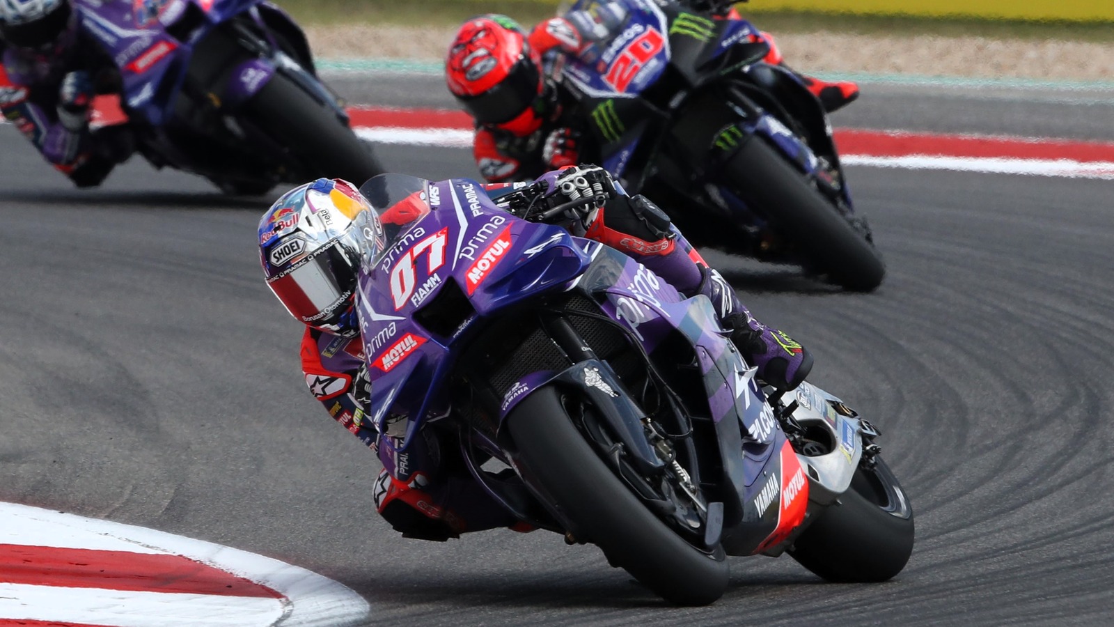 Razgatlioglu, Quartararo, Miller, 2026 US MotoGP.