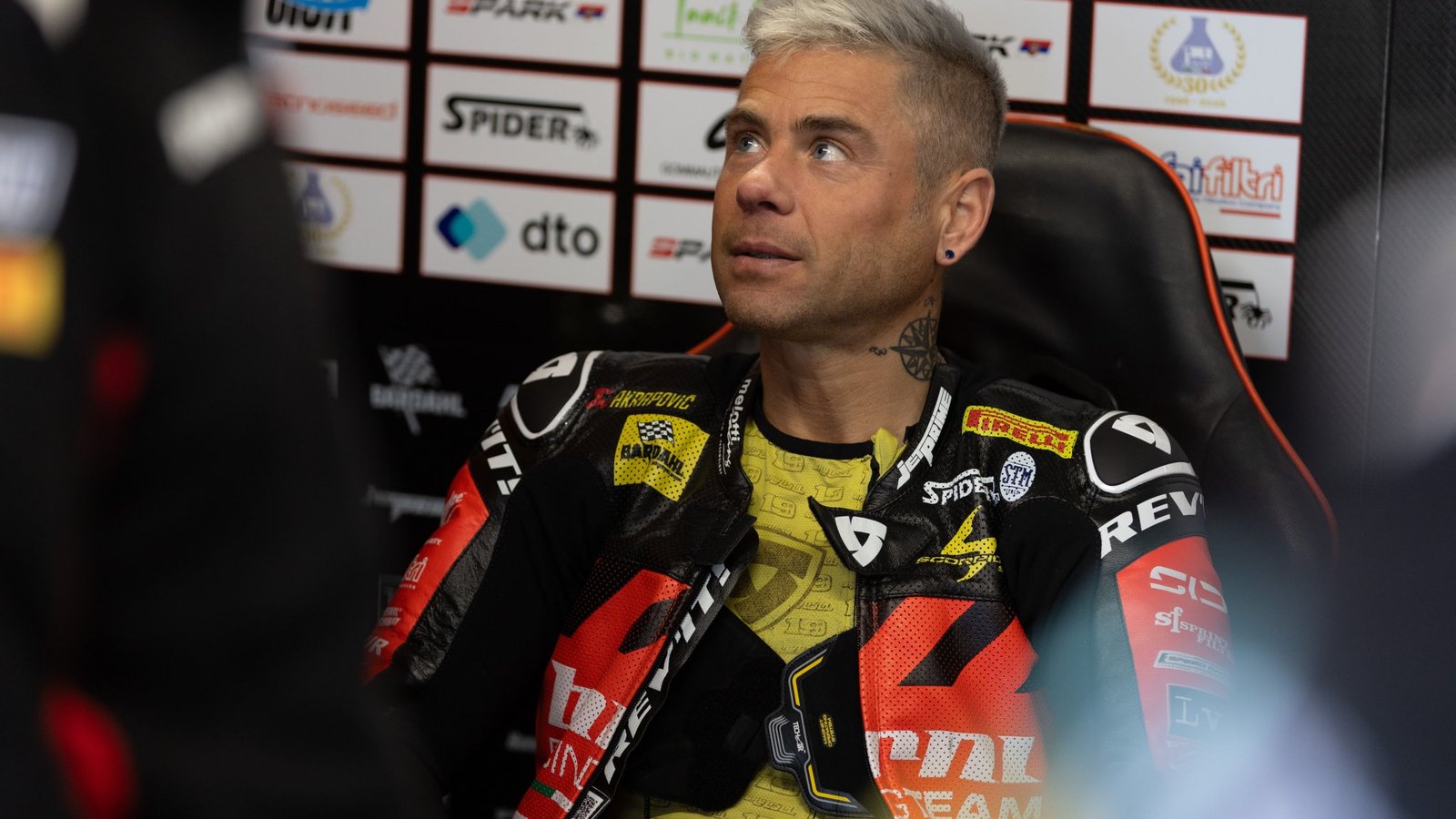 Alvaro Bautista, 2026 Dutch WorldSBK, pit box. Credit: Gold and Goose.