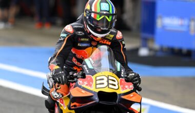 Brad Binder, pit lane, 2026 Spanish MotoGP Sprint.