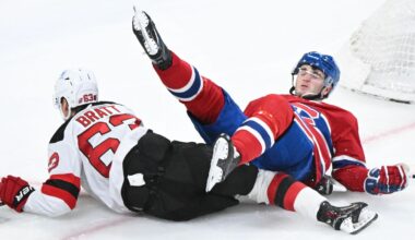 Canadiens clinch playoff spot but win streak ends with loss to Devils