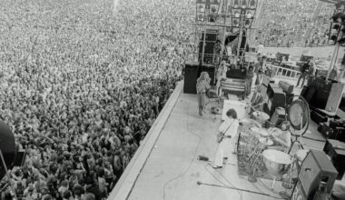 Led Zeppelin onstage at Kezar Stadium, San Francisco, CA. June 2, 1973