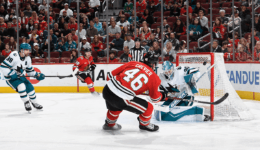 Crevier scores twice, Blackhawks rally for 5 straight goals to top Sharks