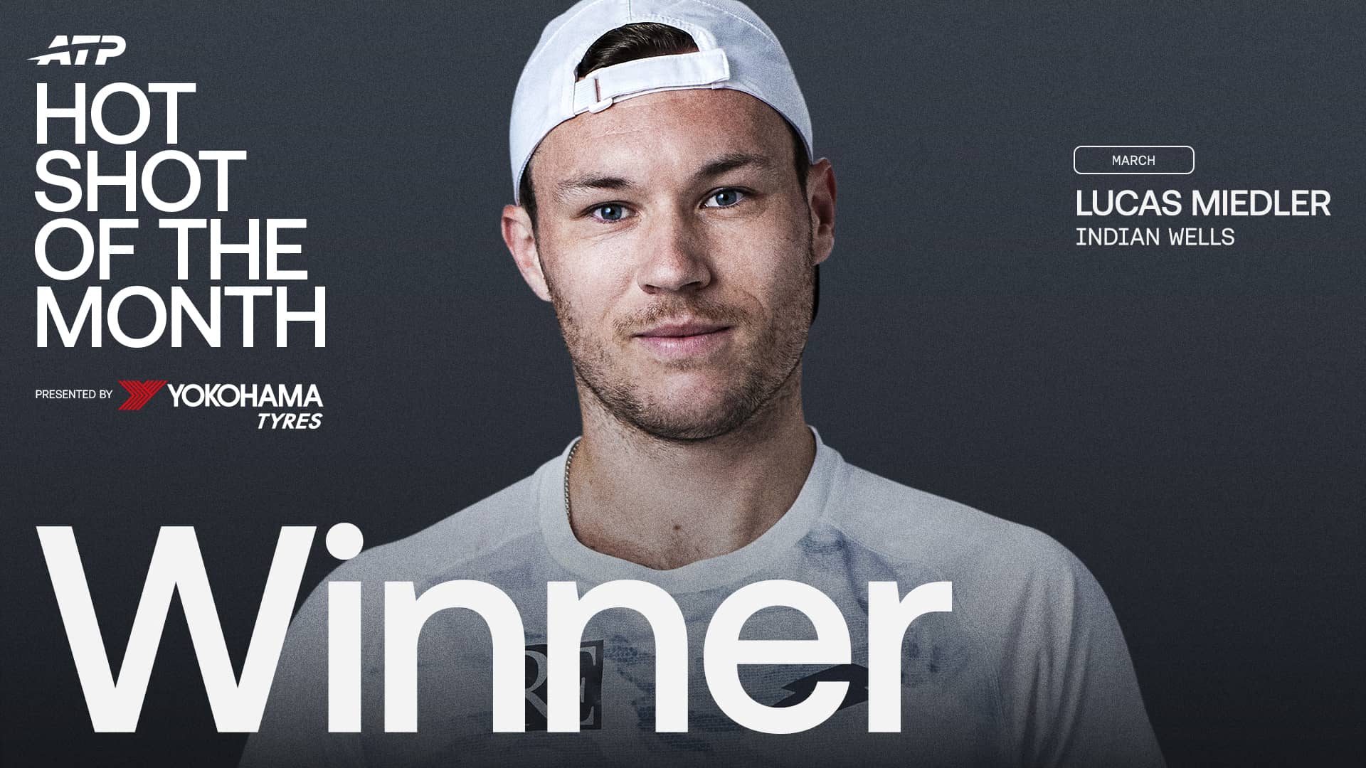 Lucas Miedler wins March's Hot Shot of the Month presented by Yokohama award for Indian Wells magic.