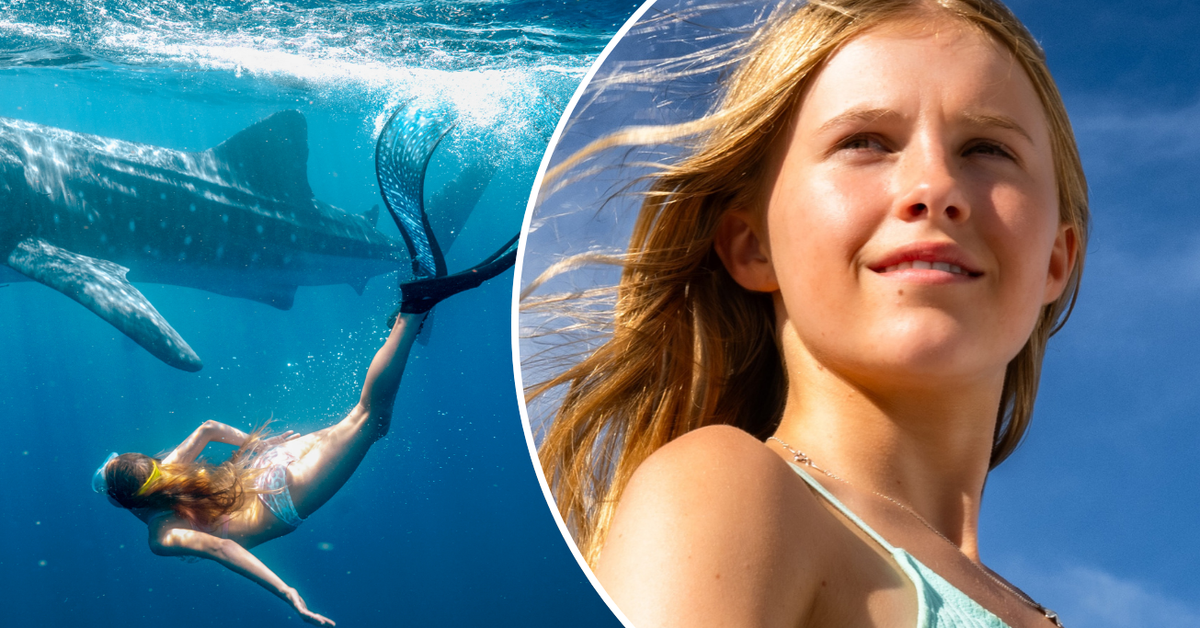 Exclusive: Meet the 'new Nicole Kidman' Aussie teen Alyla Browne, who's swimming with sharks in new Exmouth film | Whale Shark Jack on Stan