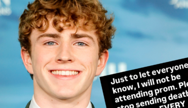 Walker Scobell has revealed he's going to skip his prom over death threats sent to girls he may know