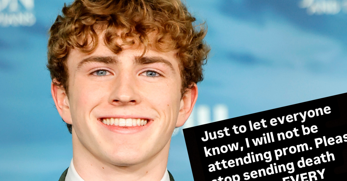 Walker Scobell has revealed he's going to skip his prom over death threats sent to girls he may know