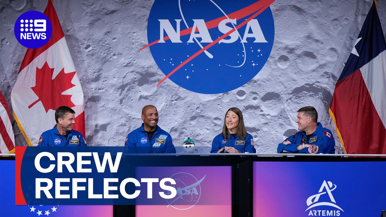 Watch 9News Latest Stories - Season 2026 - Artemis II crew reflect on historic moon journey - 9Now