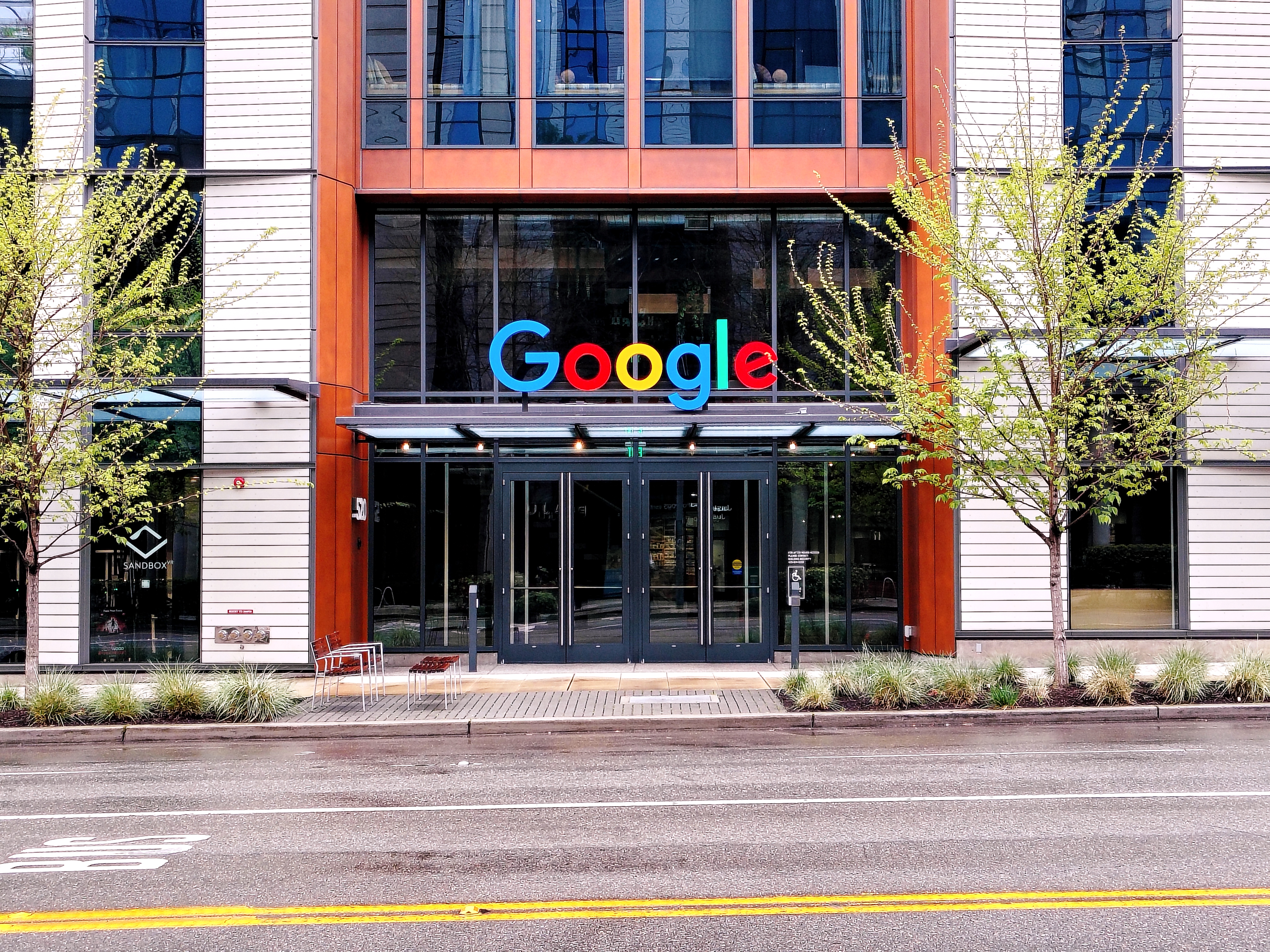 The entrance to a Google building (Signature Style)