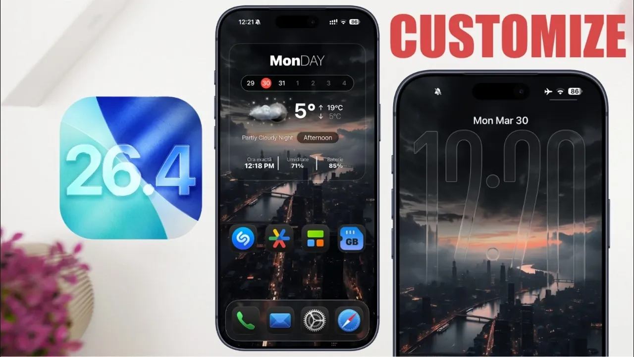 Featured image for iOS 26.4 - CUSTOMIZE The New Lock Screen & Home Screen !