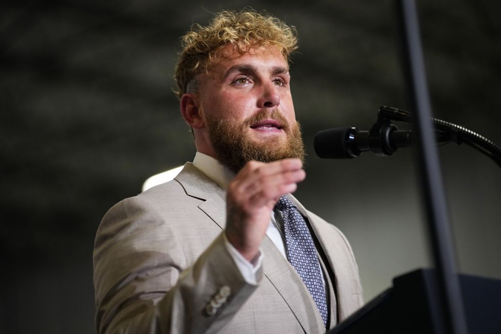 Jake Paul has stepped back into the gym for the first time following the devastating jaw injury he sustained against Anthony Joshua last December