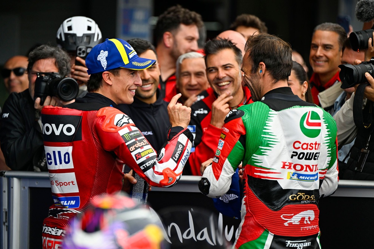 Marc Marquez beats Johann Zarco to pole at wet Jerez