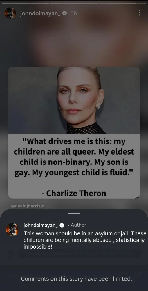 System of a Down’s John Dolmayan Wants Charlize Theron Jailed Over a Quote She Didn’t Even Say