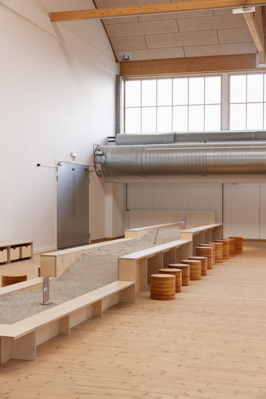 Workspace with sand pit at Copenhagen Contemporary