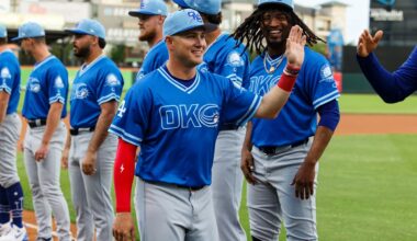 Ryan Ward (10) Oklahoma City Comets in March 2025 (Photo by Eddie Kelly/ ProLook Photos)