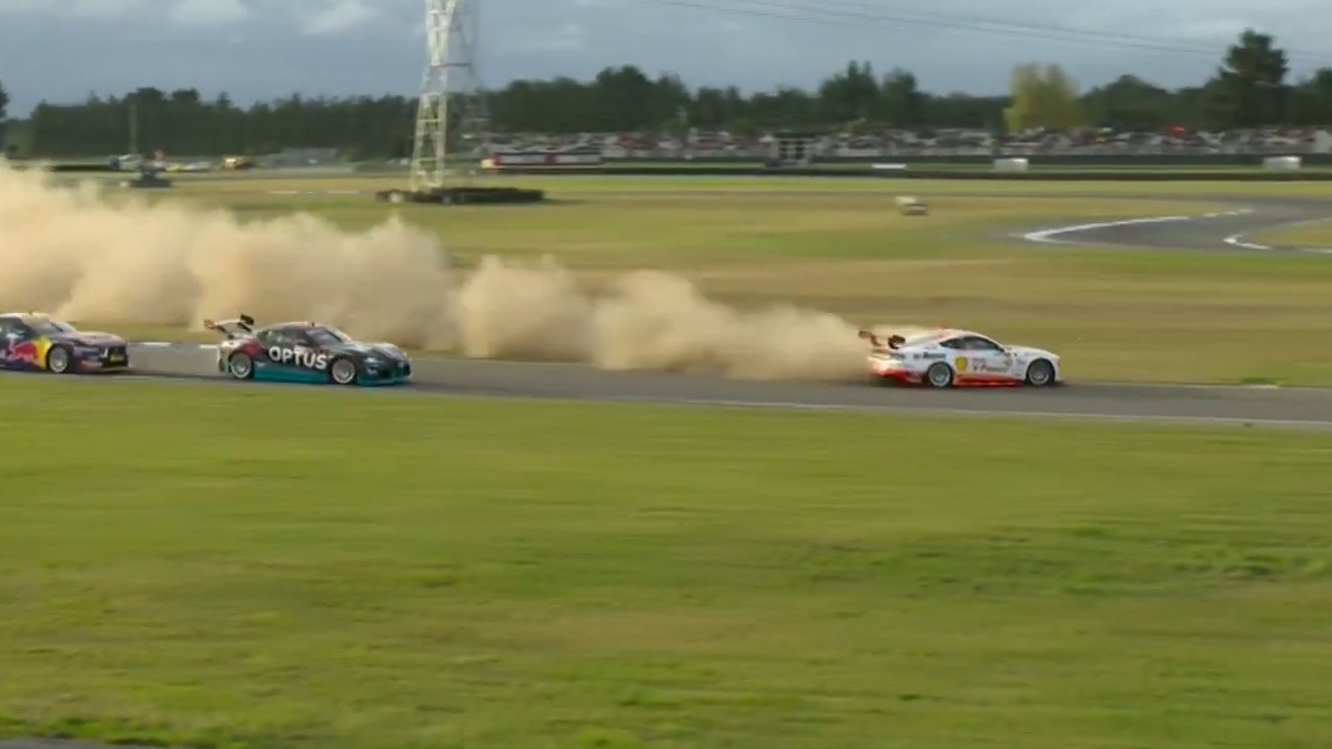 Chaz Mostert, Brodie Kostecki, Broc Feeney react to late race crash in Christchurch Supercars