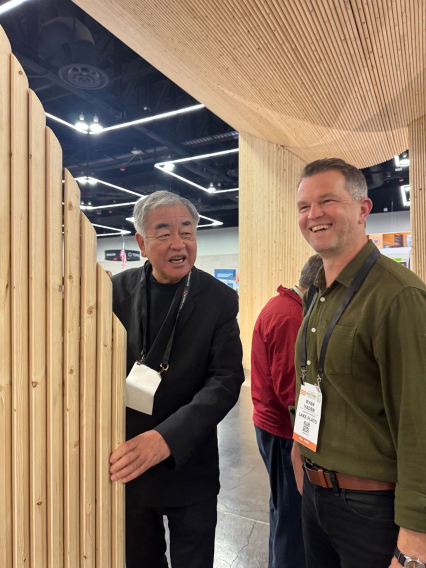 Kengo Kuma at Mass timber pavilion