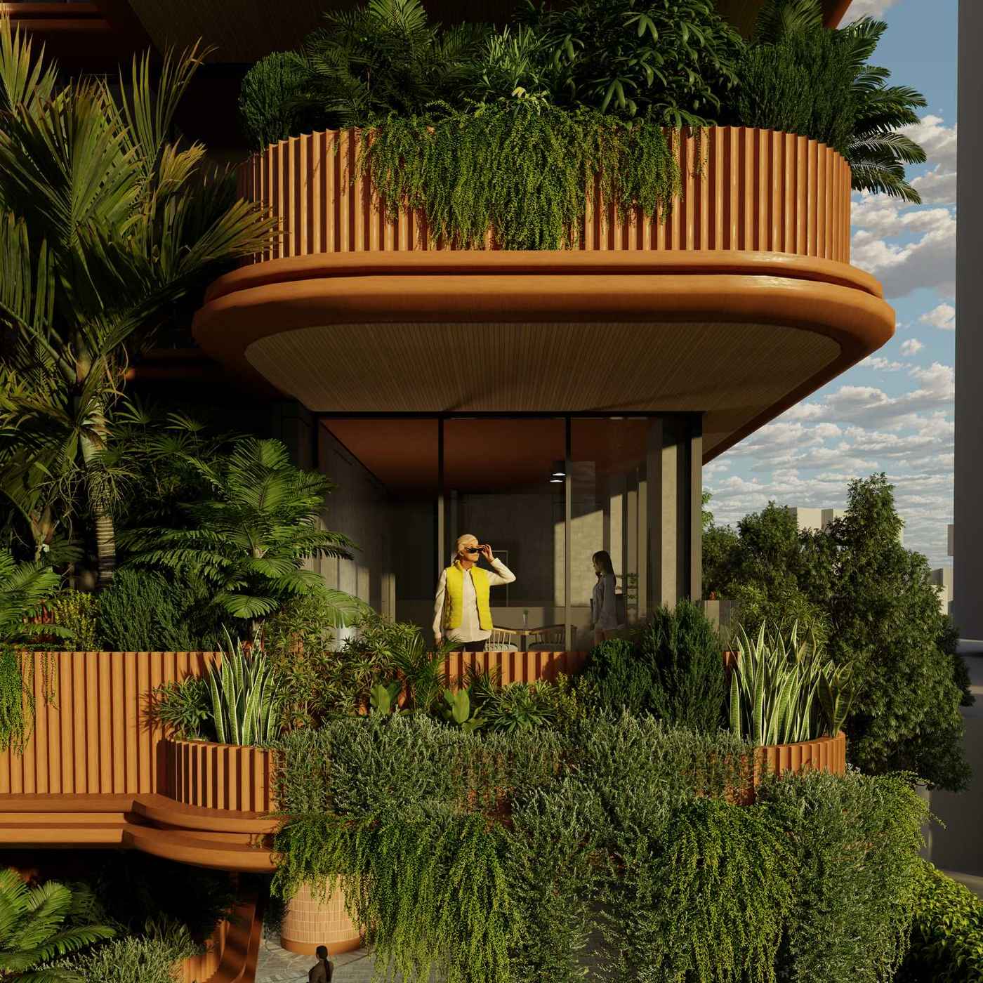 39 Lambert Street Kangaroo Point balcony detail render