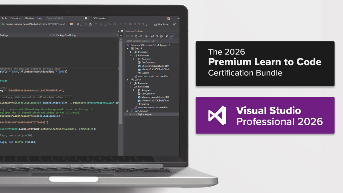 You Can Get Visual Studio Professional 2026 and a Learn to Code Bundle for A$85 Right Now