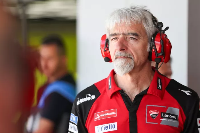 Luigi Dall'Igna, General Manager of Ducati Corse, in the pit lane.