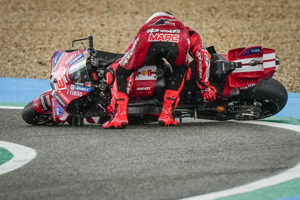 Marc Marquez may have won two sprints, but he is yet to finish higher than fourth in a Sunday race this year