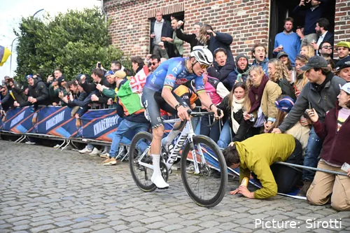 Mathieu van der Poel at the 2026 Tour of Flanders