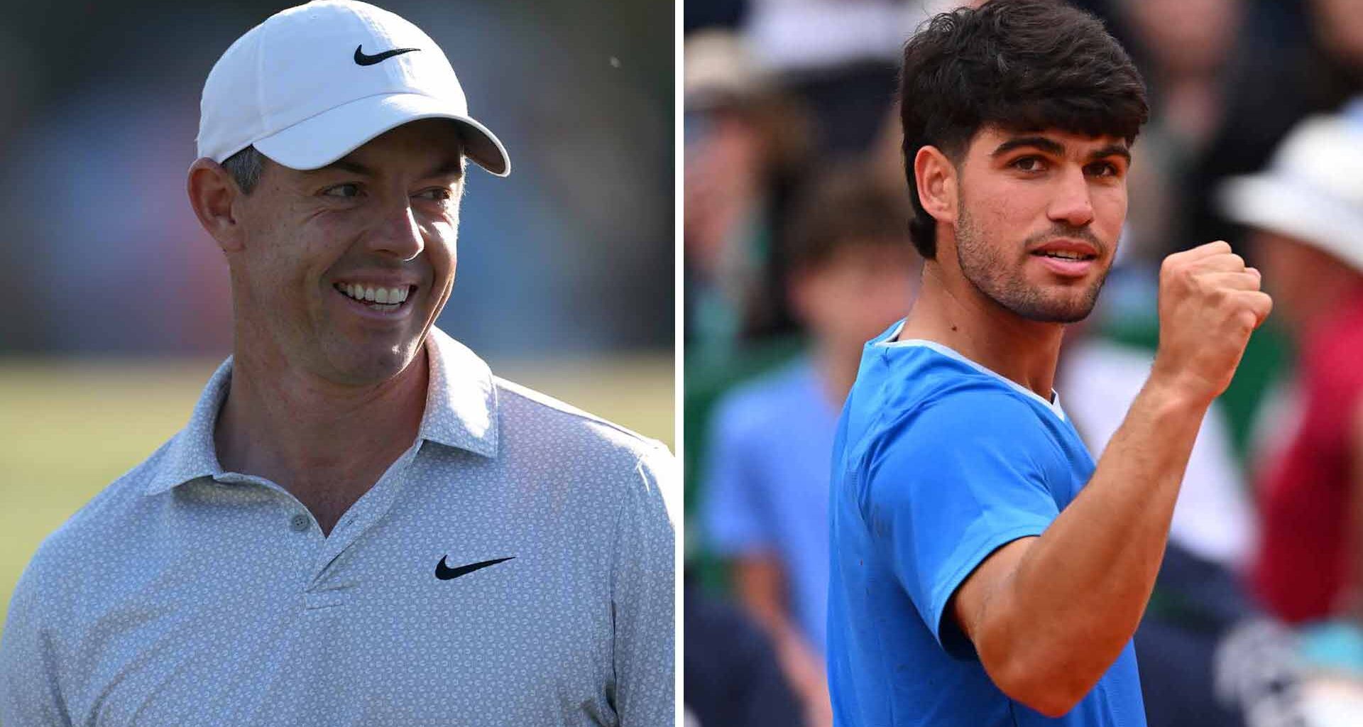 Rory McIlroy has been watching the Rolex Monte-Carlo Masters, where Carlos Alcaraz is the defending champion.