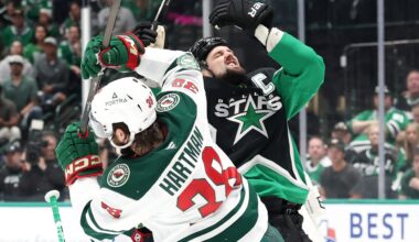 Benn fined maximum for cross-checking in Game 5 with Stars