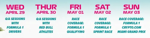 Miami GP Fan Fest Information