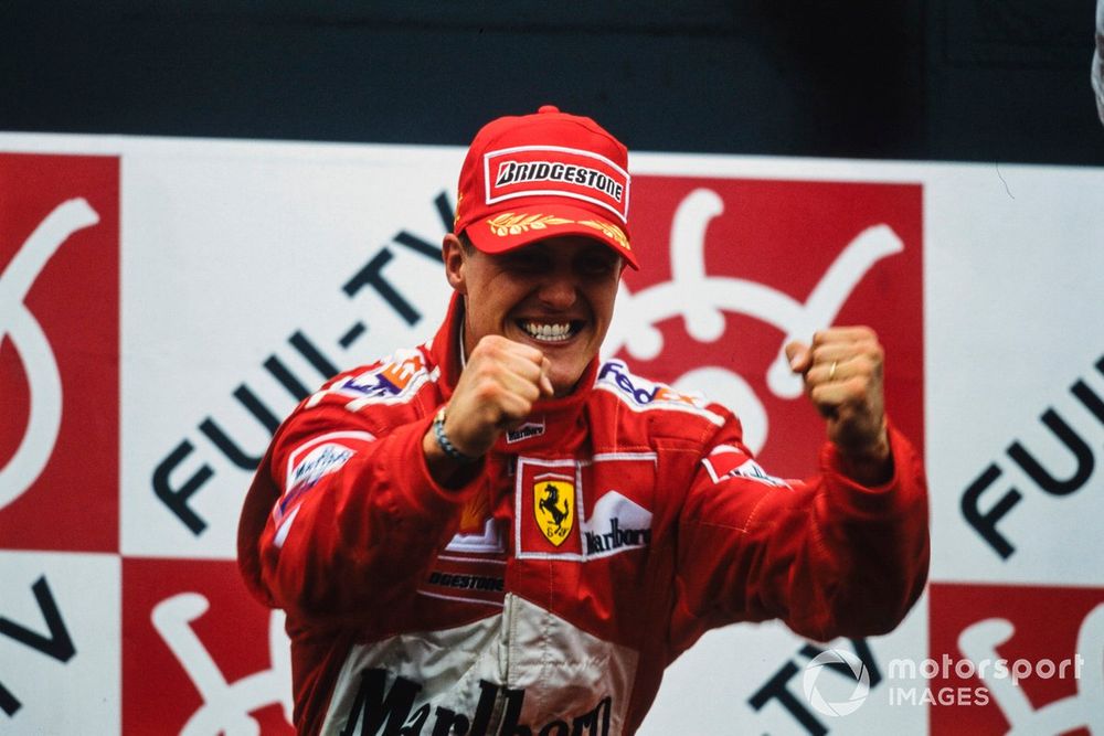 Schumacher's breakthrough crown for Ferrari, against tough opposition in Hakkinen and McLaren, laid the groundwork for his era of dominance