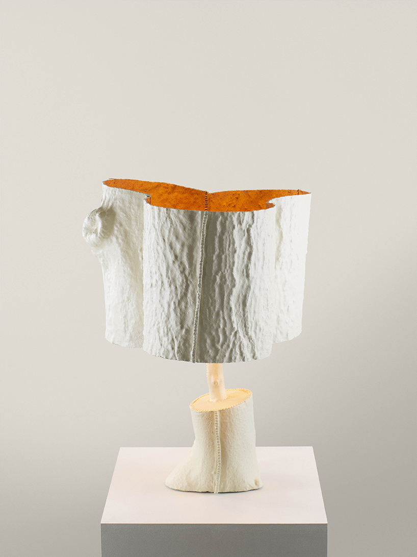 biodegradable thermoplastic casts tree bark and branches into light sculptures - 1