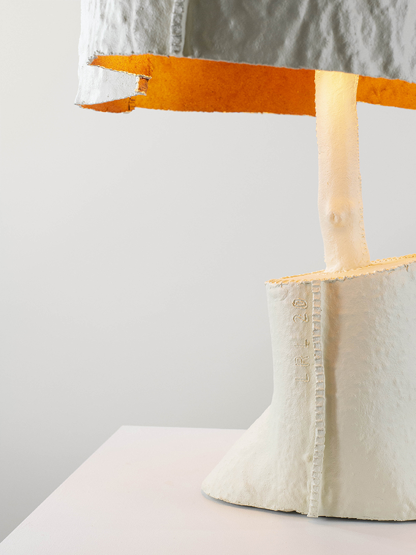biodegradable thermoplastic casts tree bark and branches into light sculptures - 2