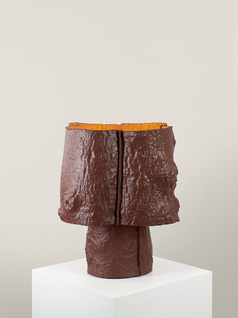 biodegradable thermoplastic casts tree bark and branches into light sculptures - 5