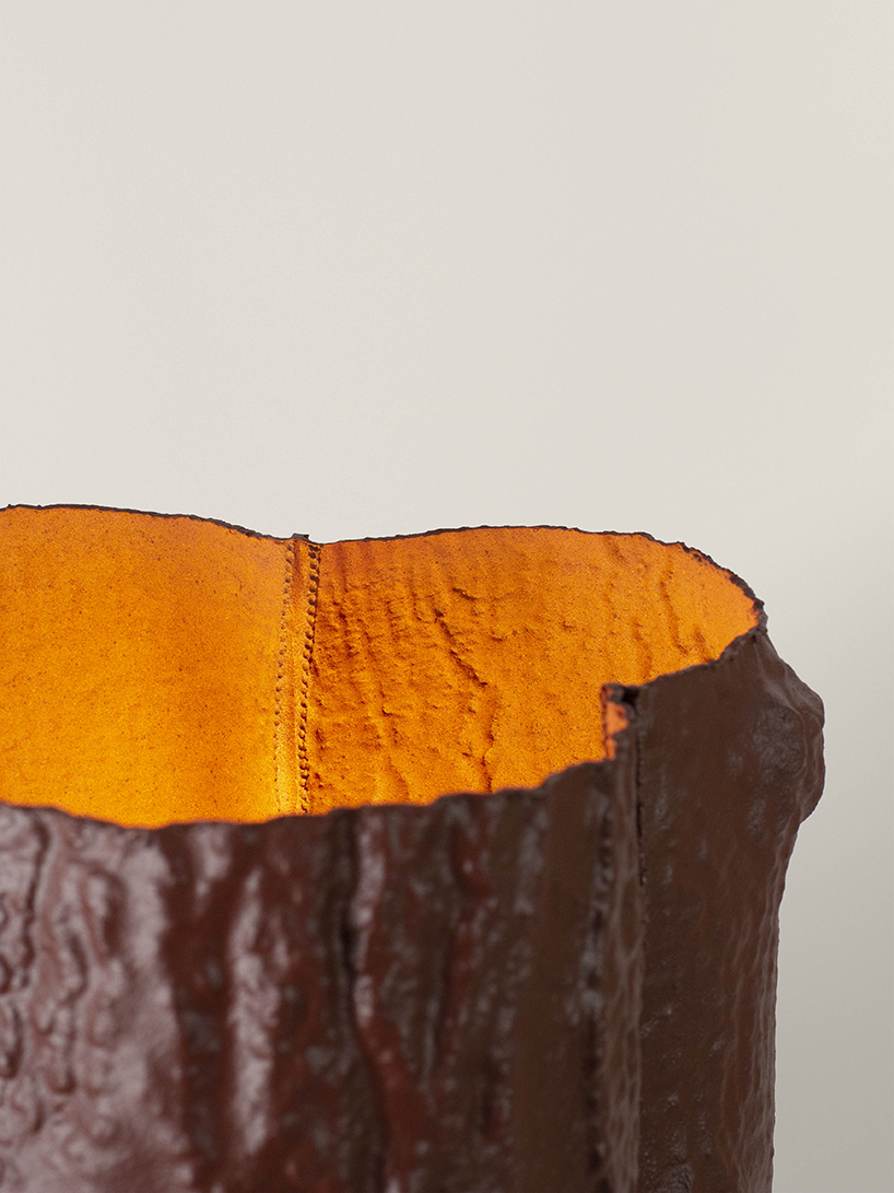 biodegradable thermoplastic casts tree bark and branches into light sculptures - 6