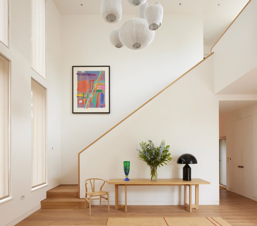 Interior view of home foyer by Musson Brown Architects and Miltiadou Cook Mitzman