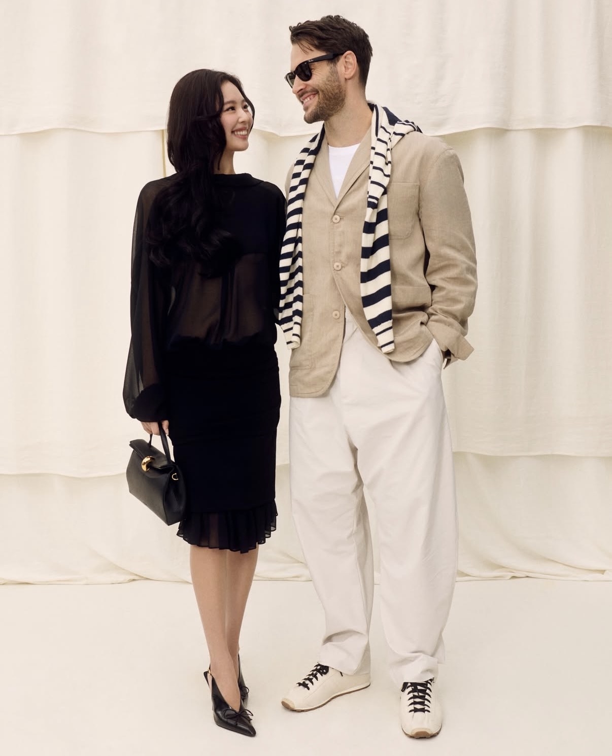 Jennie (left) and Simon Porte Jacquemus at Museum San for the Asian launch of “La Grande Dame 2018,” a prestige cuvee by Veuve Clicquot (Jacquemus)